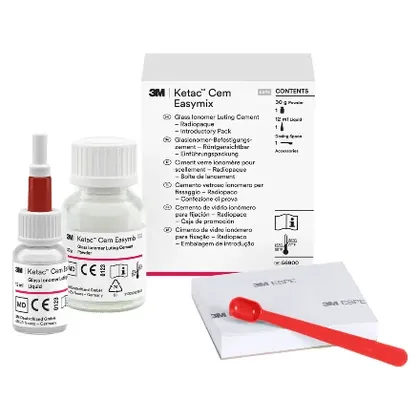 KETAC CEM EASY MIX CEMENTO IONOMERO DE VIDRIO KIT DE INTRODUCCION 30G