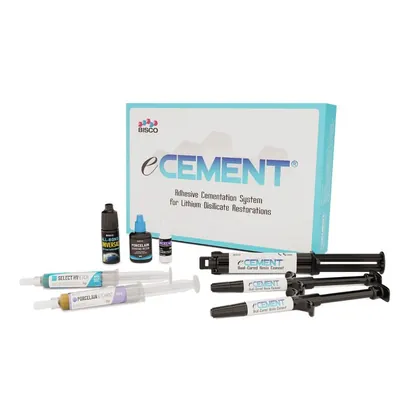 eCEMENT KIT DE CEMENTACIÓN ADHESIVA: 3 CEMENTOS + ADHESIVO + SILANO + ÁCIDO
