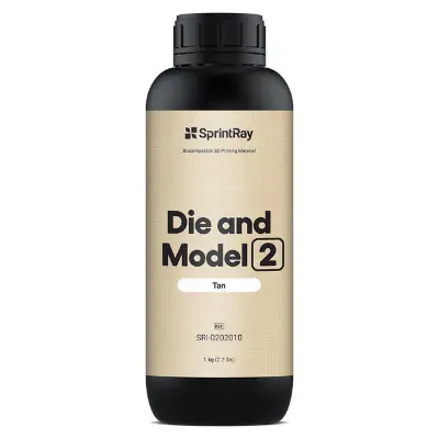 RESINA PARA IMPRESORA 3D - DIE Y MODELO - TAN (BEIGE)