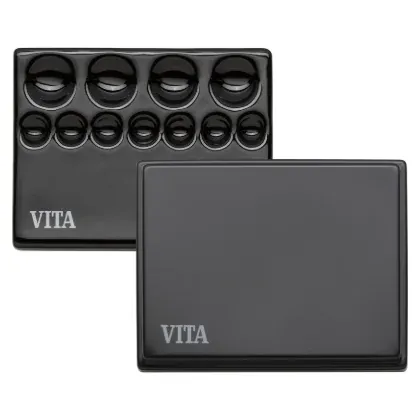VITA LOSETA MEZCLADORA NEGRA DE PORCELANA CON TAPA 85 X 11CM
