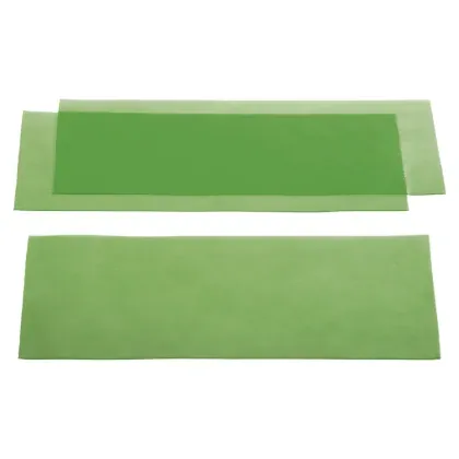 CERA CORRUGADA VETEADA VERDE PARA ESQUELETOS 0.40MM 15PZS