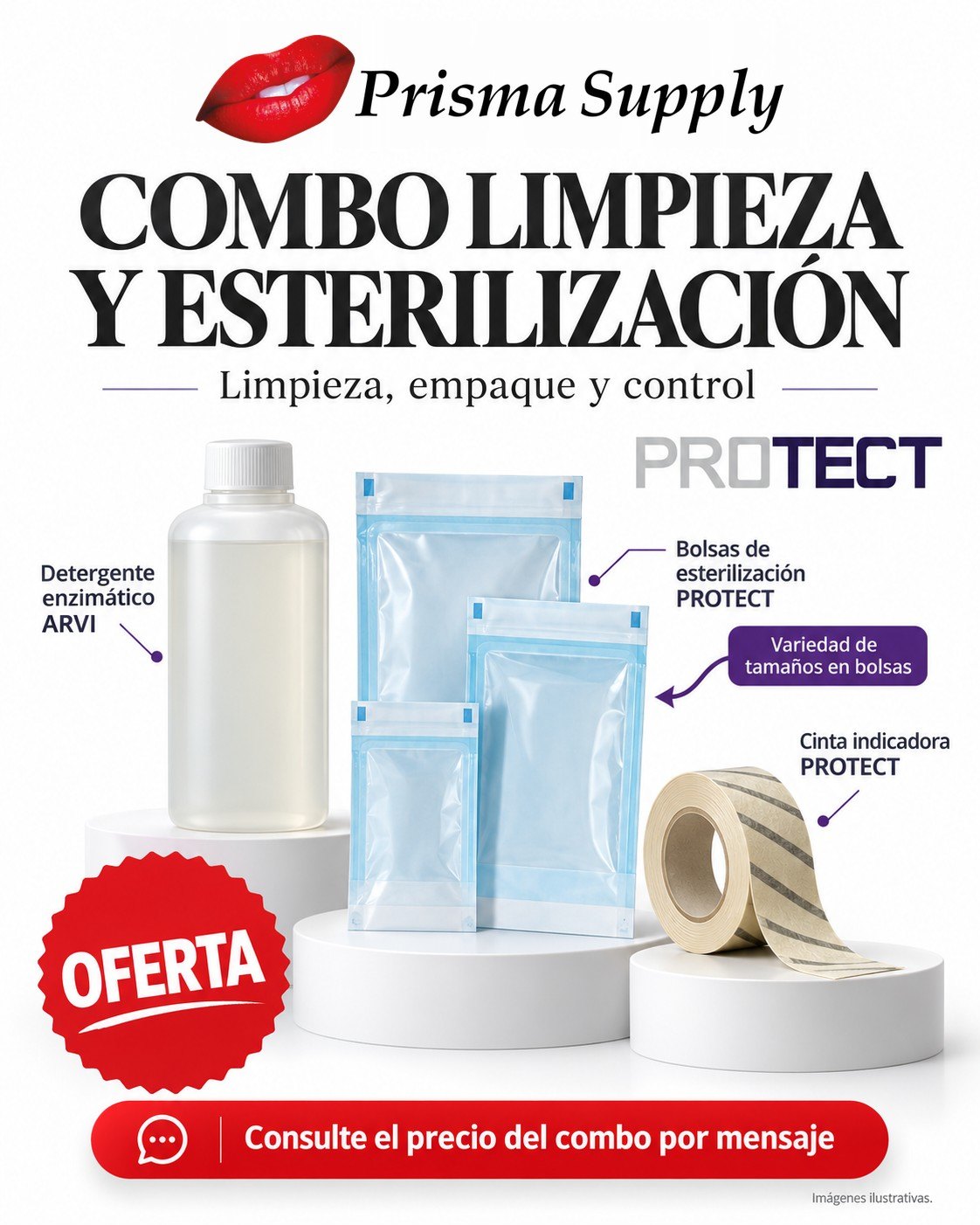 Combo limpieza y esterilización