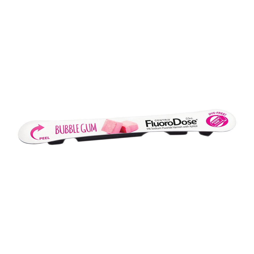 BARNIZ DE FLÚOR CENTRIX FLUORODOSE (DOSIS ÚNICA) · Chicle (Bubble Gum) · Unidad