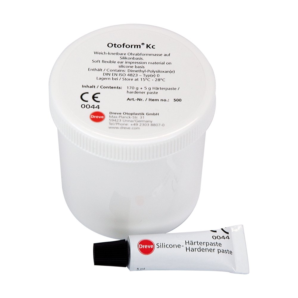 SILICONA DE IMPRESIÓN DE OÍDO DREVE OTOFORM KC · Tarro de 124 ml + 5 ml de endurecedor