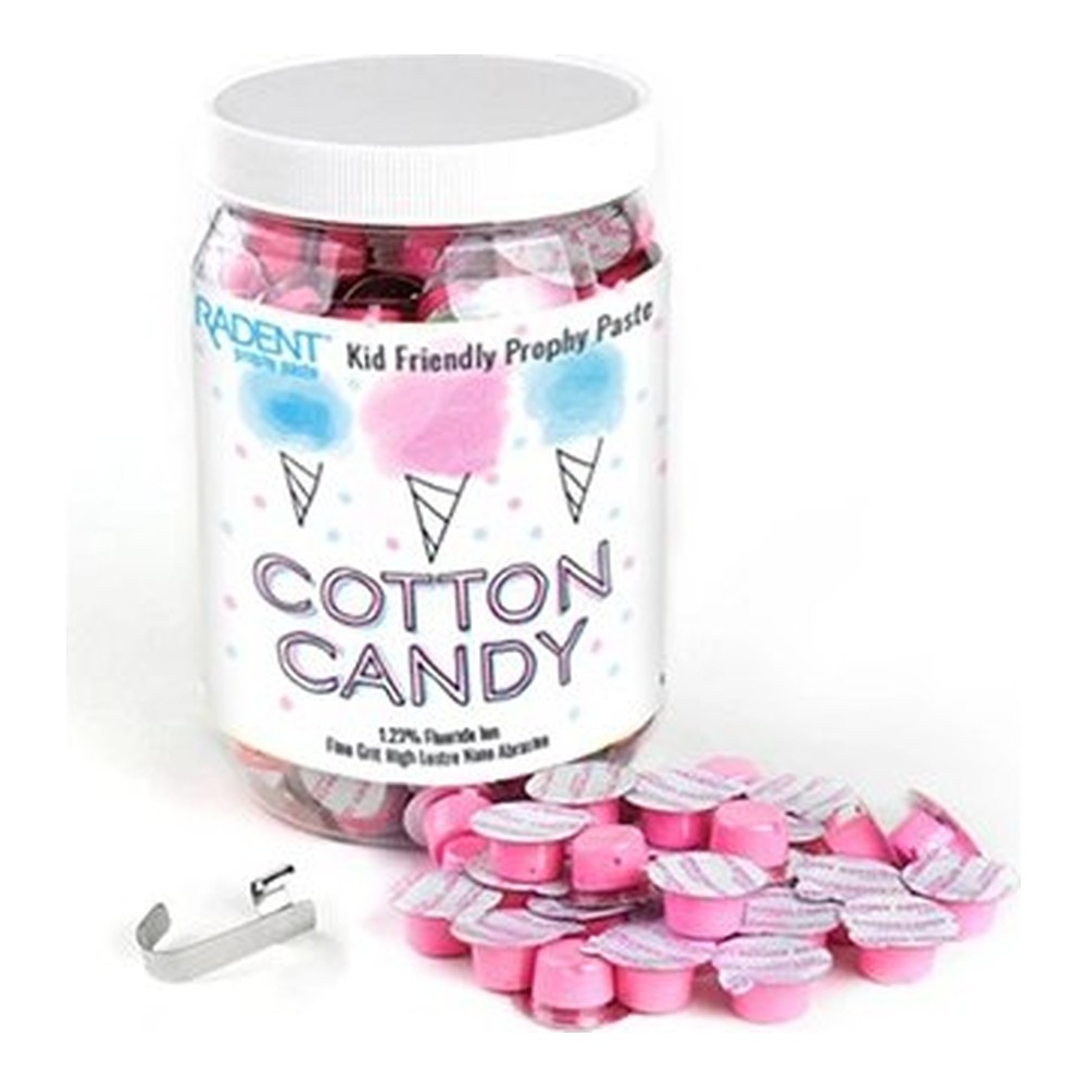 PASTA DE PROFILAXIS PASCAL RADENT EN COPAS · Cotton Candy (grano fino) · Tarro de 200 copas