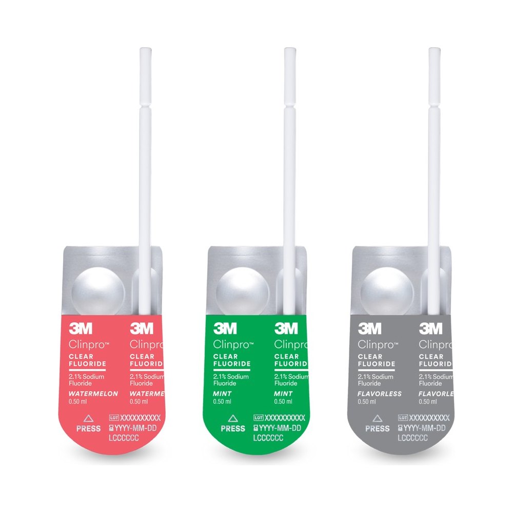 TRATAMIENTO DE FLÚOR CLINPRO CLEAR (100 X 0.5 ML)